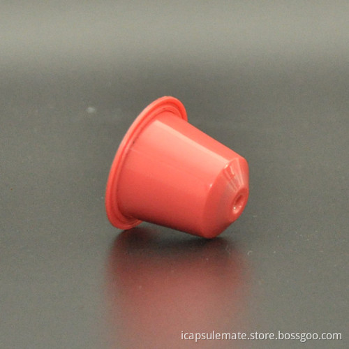 2014 hot sale coffee capsule compatible nespresso red